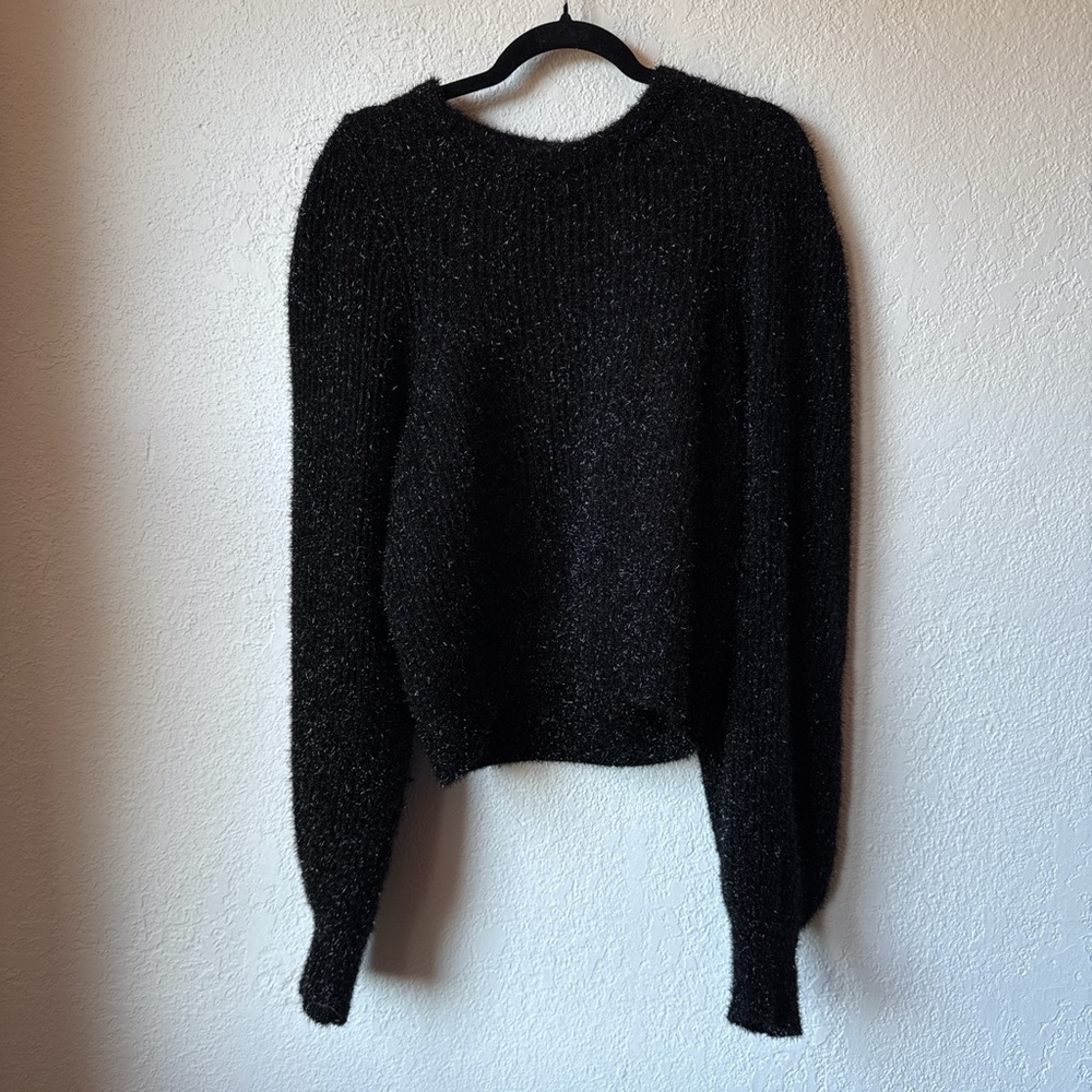 Ronny Kobo Collection Black Crew Neck Sweater